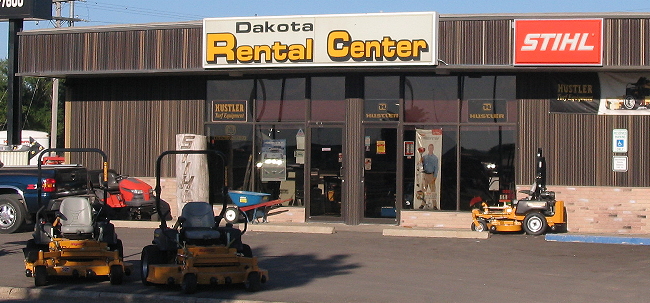 Store front with Hustler Mowers
